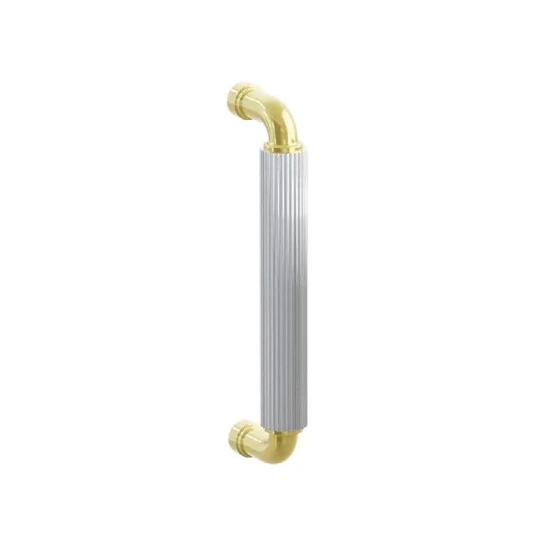 Glass Shower Door Back to Back, Select Door Pull 8 inch C-C, R-Bar Stem US
