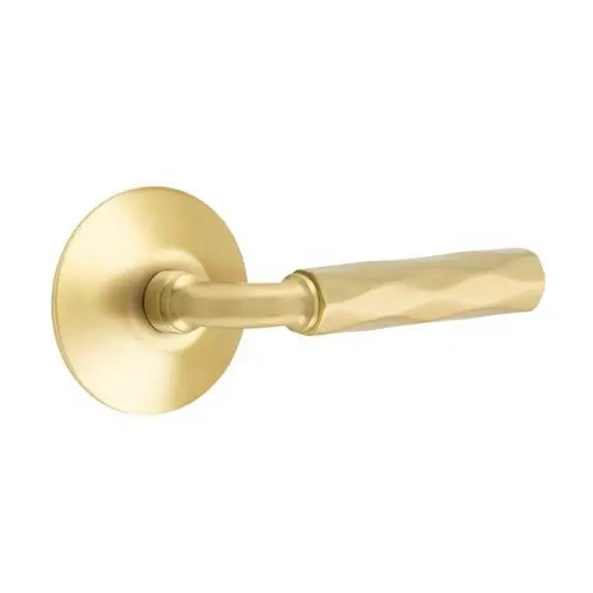 Emtek Select Passage Interior Mortise w/ Modern Rosette & R-Bar Stem, Tribeca Lever (LH)