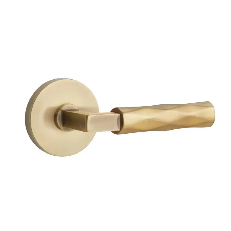 Emtek Select Passage Interior Mortise w/ Disk Rosette & L-Square Stem, Tribeca Lever (RH)