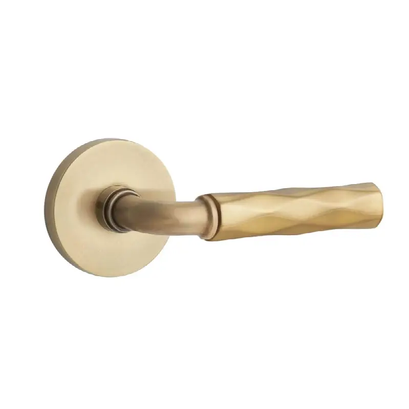 Emtek Select Passage Interior Mortise w/ Disk Rosette & R-Bar Stem, Tribeca Lever (LH)