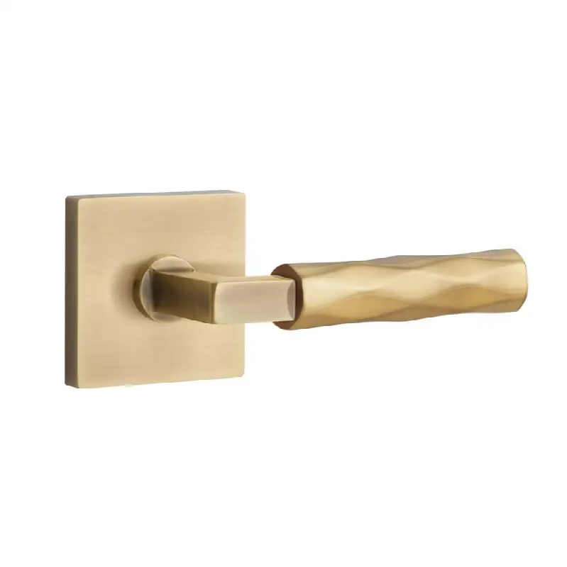 Emtek Select Passage Interior Mortise w/ Square Rosette & L-Square Stem, Tribeca Lever (LH)