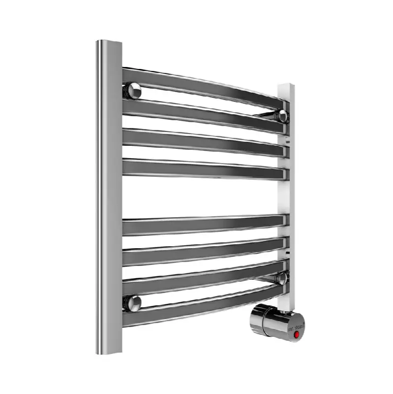 Broadway Collection 8-Bar Wall-Mounted Electric Towel Warmer with Digital Timer in Polished Chrome