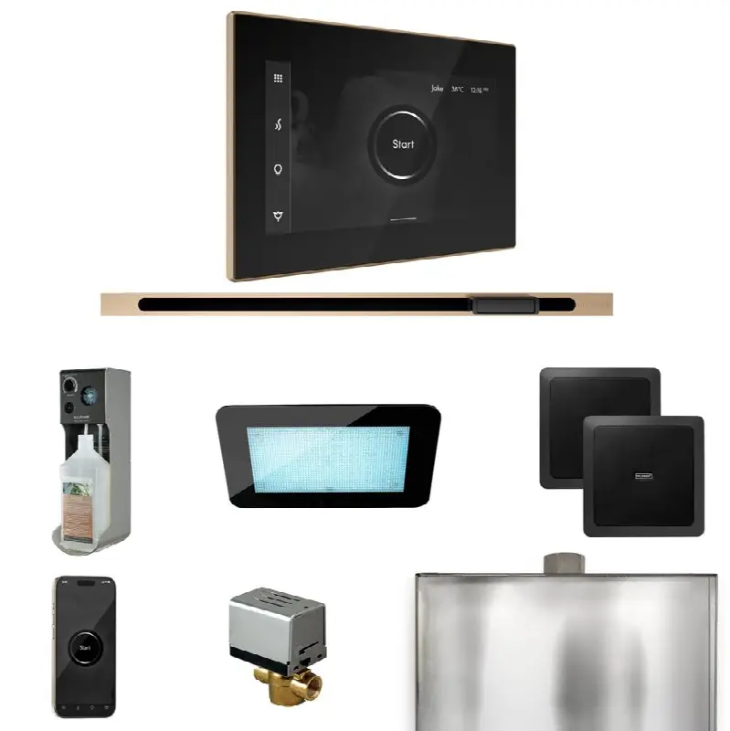 XDream Steam Shower Control Package with iSteamX Control and Linear Steamhead