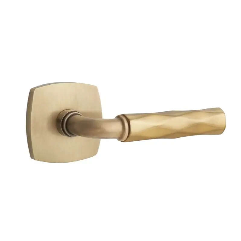 Emtek Select Passage Interior Mortise w/ Urban Modern Rosette & R-Bar Stem, Tribeca Lever (LH)