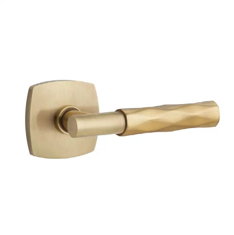 Emtek Select Passage Interior Mortise w/ Urban Modern Rosette & T-Bar Stem, Tribeca Lever (RH)
