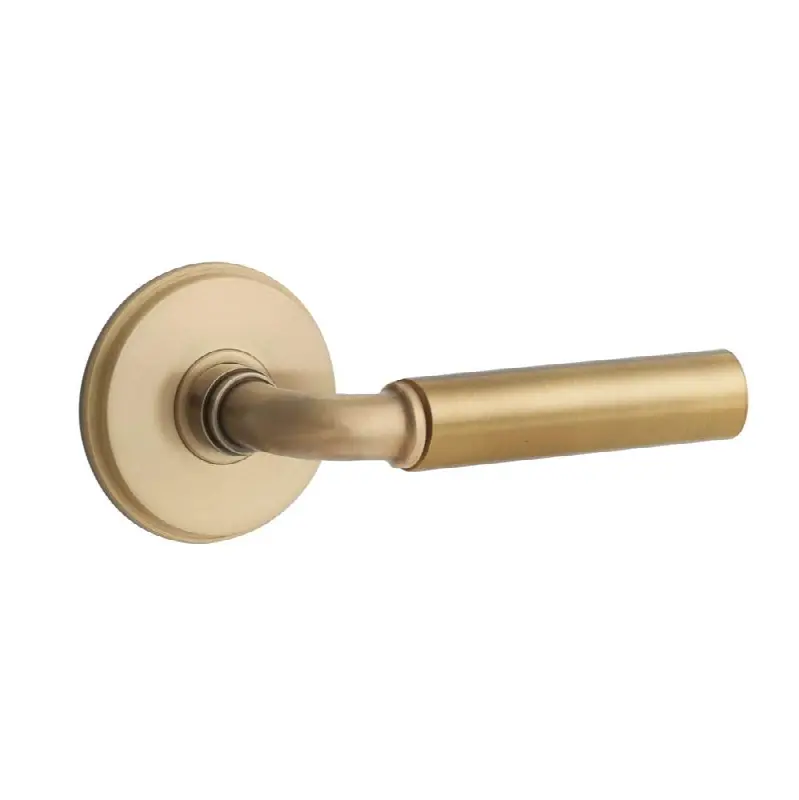 Emtek Select Passage Interior Mortise w/ Watford Rosette & R-Bar Stem, Smooth Lever (LH)