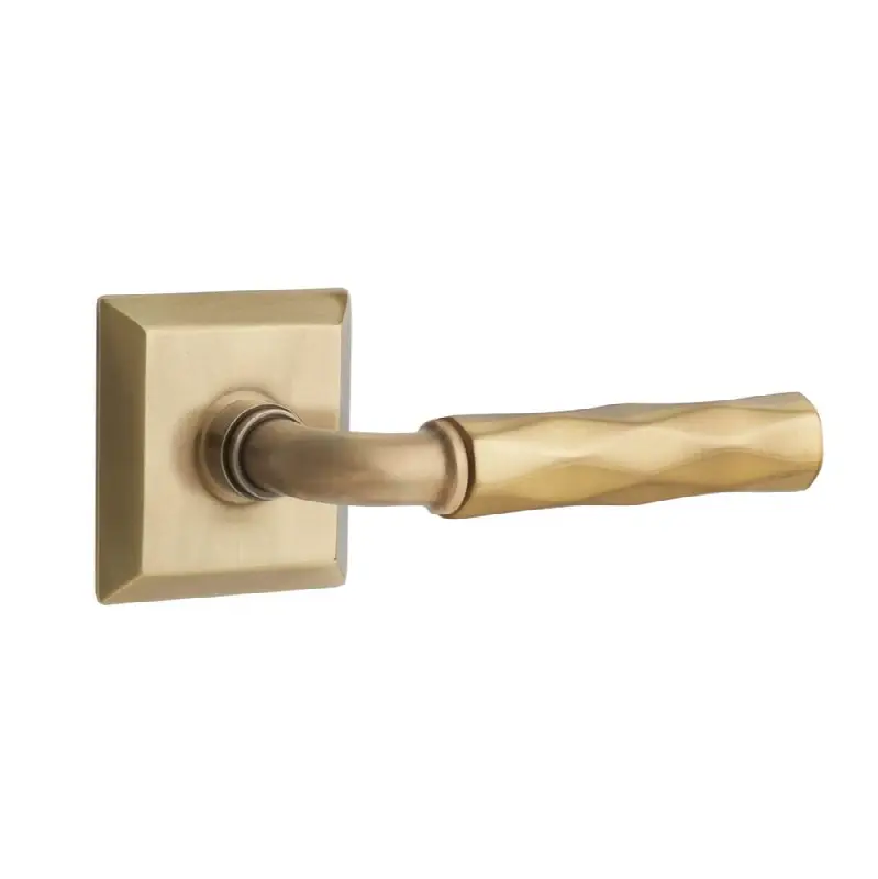 Emtek Select Passage Interior Mortise w/ Quincy Rosette & R-Bar Stem, Tribeca Lever (RH)