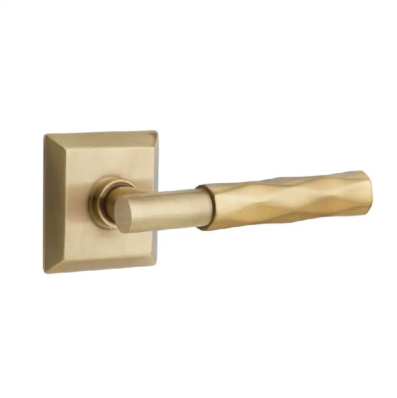 Emtek Select Passage Interior Mortise w/ Quincy Rosette & T-Bar Stem, Tribeca Lever (RH)