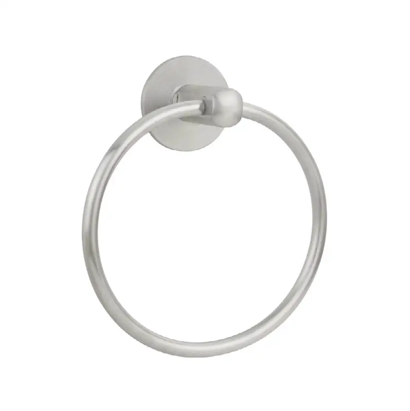 Stainless Steel, 6.7" Towel Ring, No.2 Disk Rosette, SS