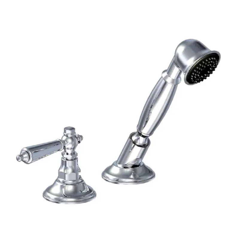 Deck Mounted Roman Diverter Valve And Handshower Assembly