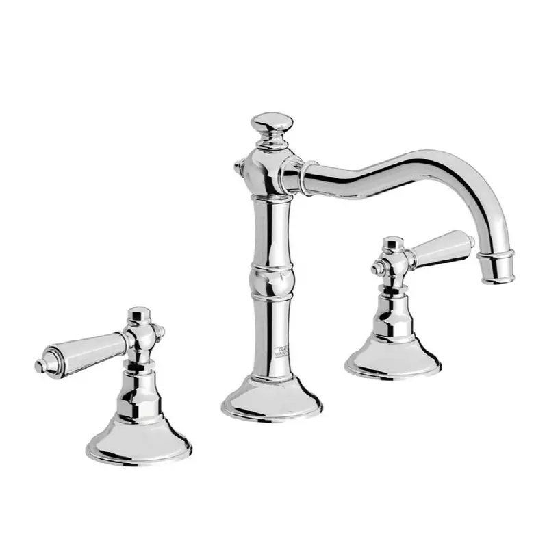 Widespread Lavatory Faucet With Pop-Up Drain Assembly