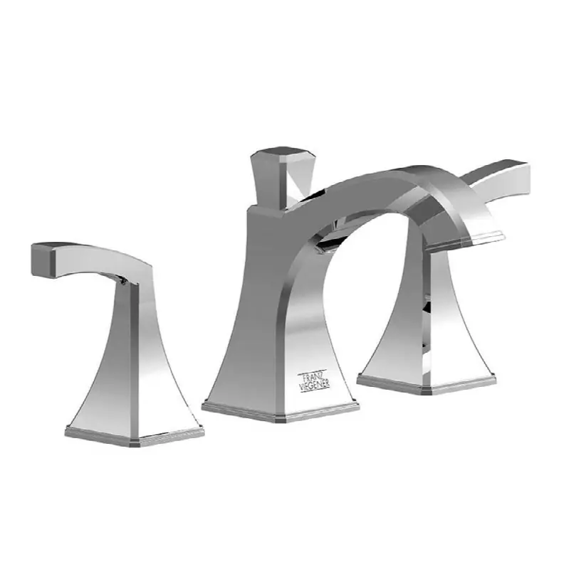 Widespread Lavatory Faucet With Pop-Up Drain Assembly