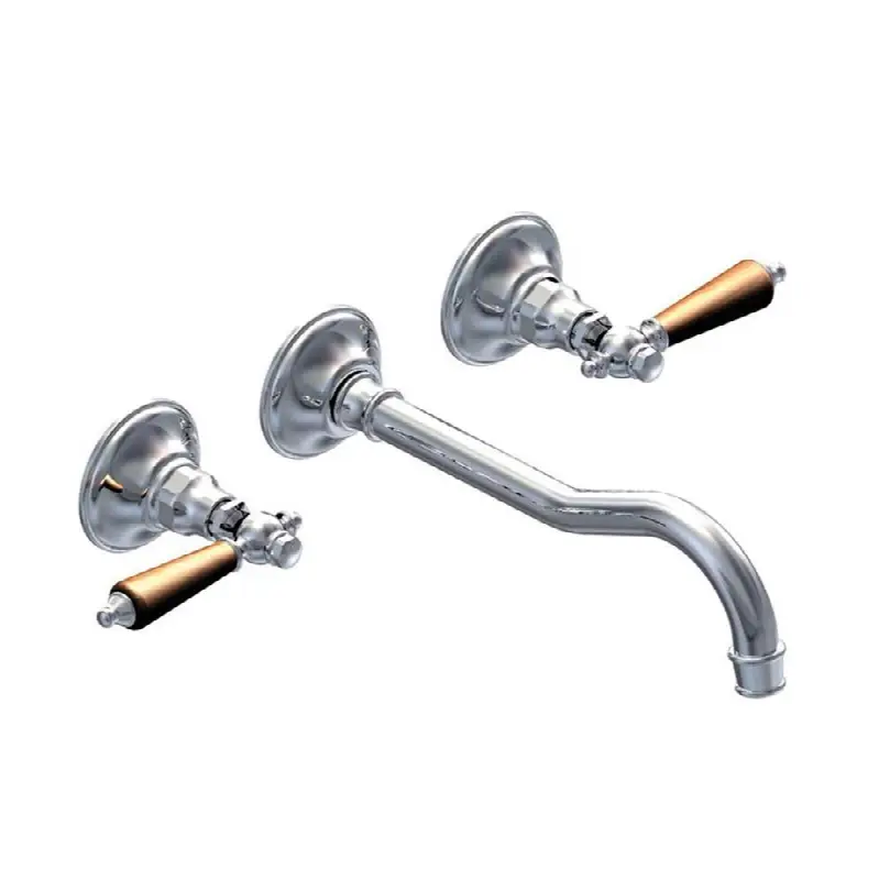 Wall-Mounted Lavatory Faucet, Less Drain Assembly, Trim Only