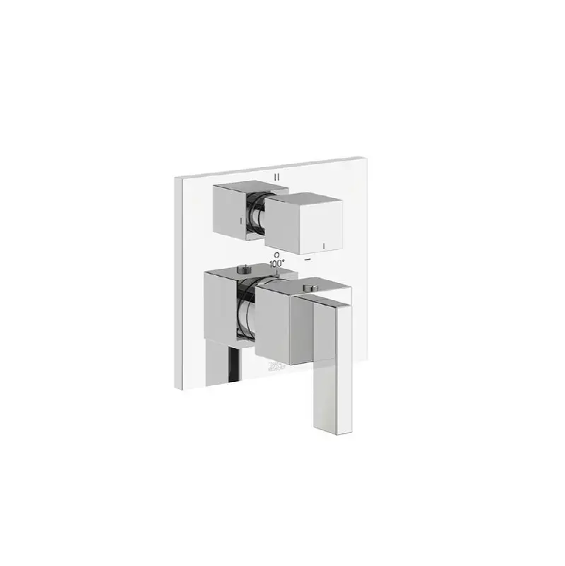 Thermostatic Wall Valve With Three Outlets - Trim Only