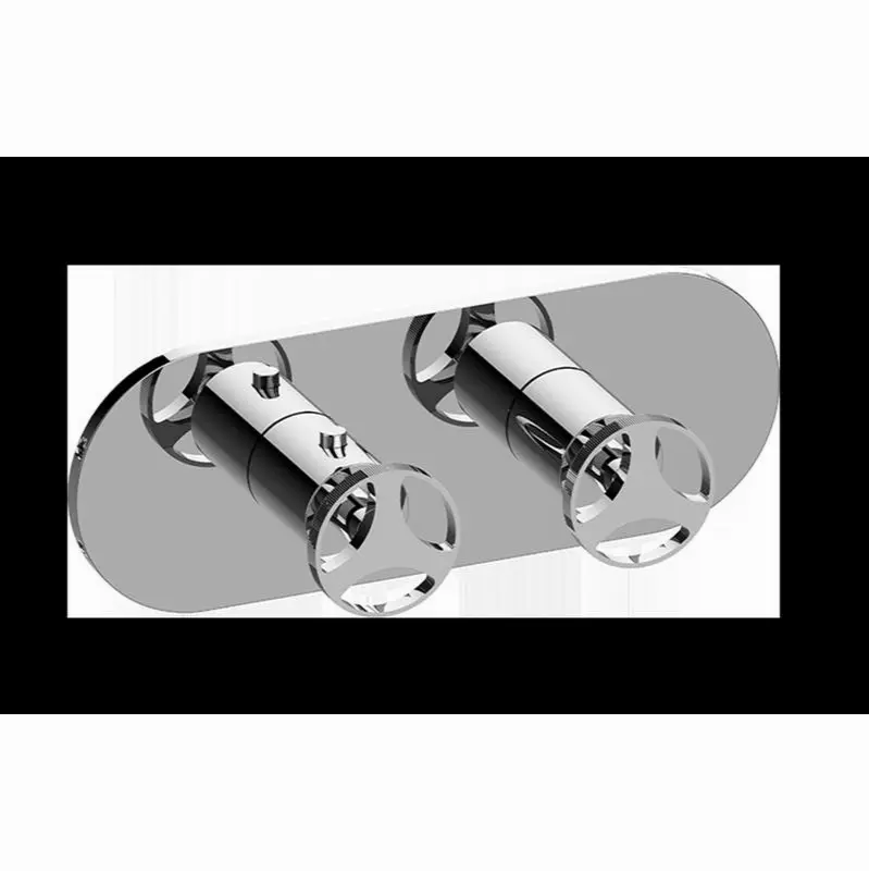 Harley Round M-Series Valve Trim with Two Handles (Horizontal Orientation)