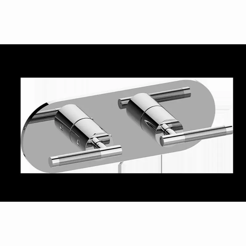 Harley Round M-Series Valve Trim with Two Handles (Horizontal Orientation)