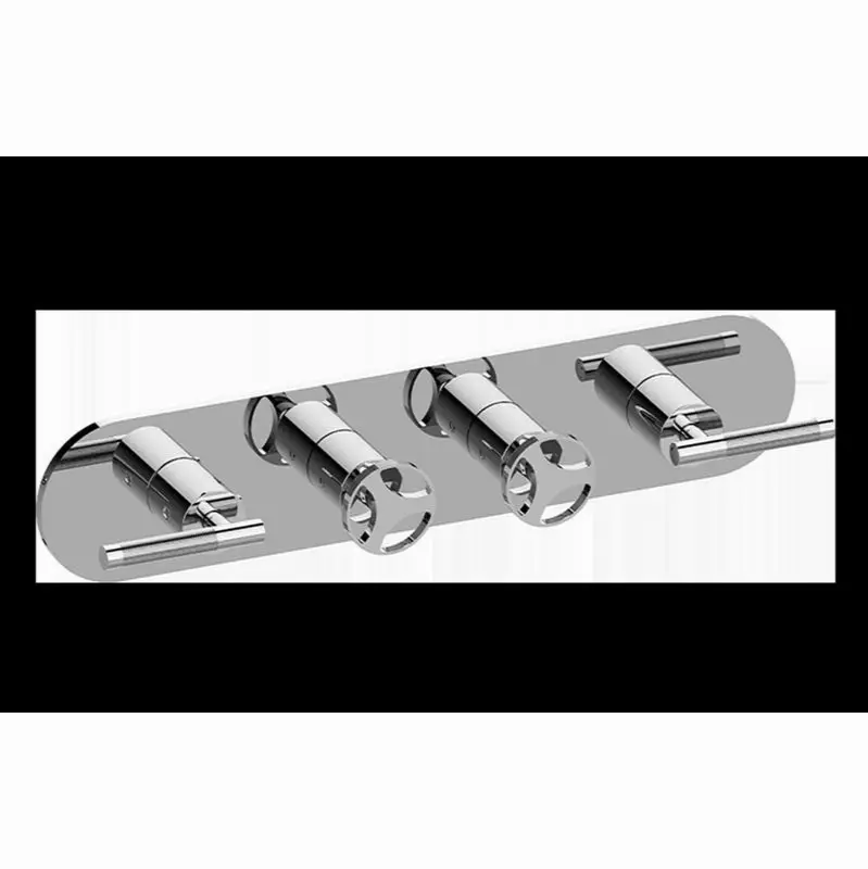 Harley Round M-Series Valve Trim with Four Handles (Horizontal Orientation)