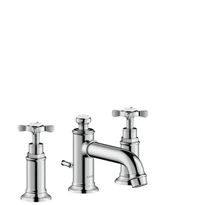 AXOR Montreux Widespread Faucet 30 with Cross Handles and Pop-Up Drain, 1.2 GPM
