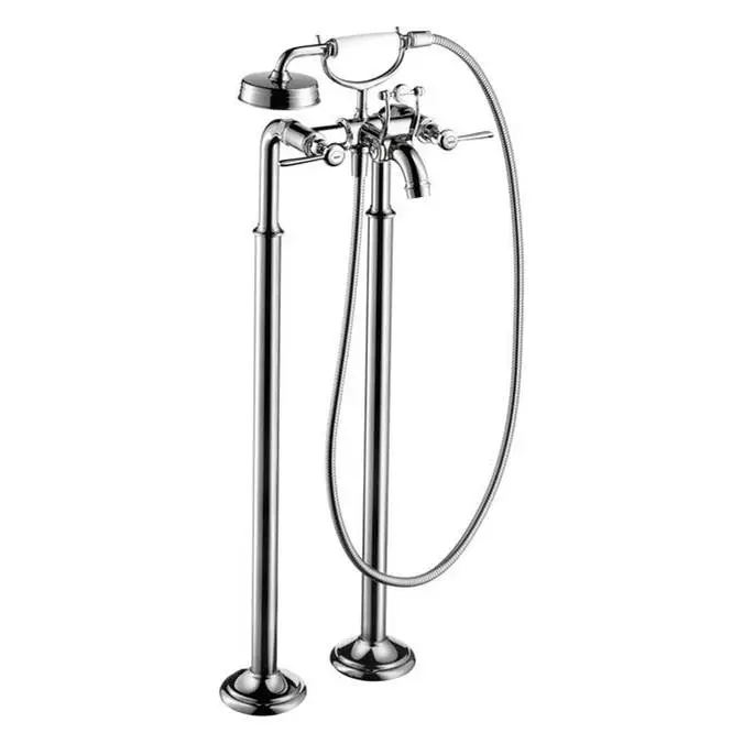 AXOR Montreux 2-Handle Freestanding Tub Filler Trim with Lever Handles and 1.8 GPM Handshower