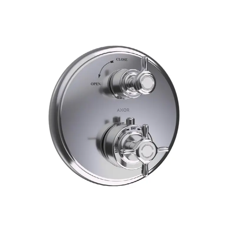 AXOR Montreux Thermostatic Trim with Volume Control- Cross-Handle