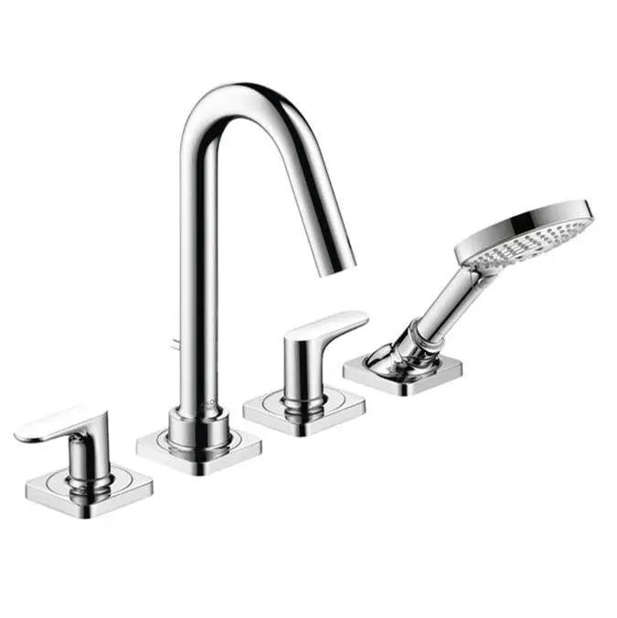 AXOR Citterio M 4-Hole Roman Tub Set Trim with 1.75 GPM Handshower