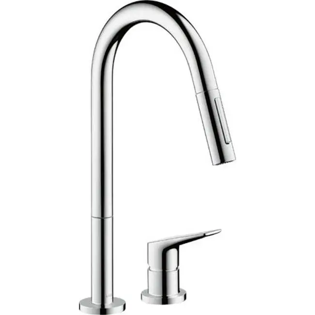 AXOR Citterio M 2-Hole Single-Handle Kitchen Faucet 2-Spray Pull-Down, 1.5 GPM