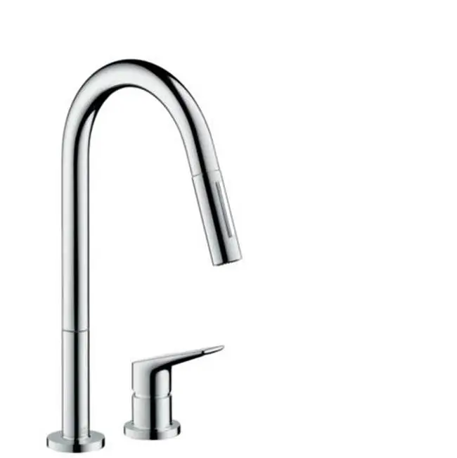 AXOR Citterio M 2-Hole Single-Handle Kitchen Faucet 2-Spray Pull-Down, 1.75 GPM