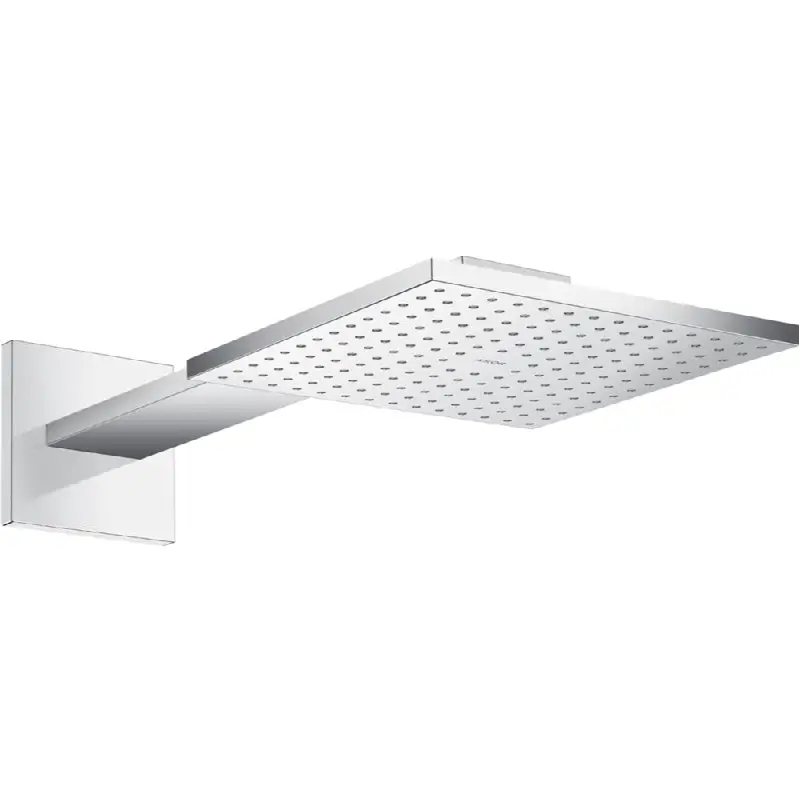 AXOR ShowerSolutions Showerhead 250 Square 2- Jet with Showerarm Trim, 1.75 GPM