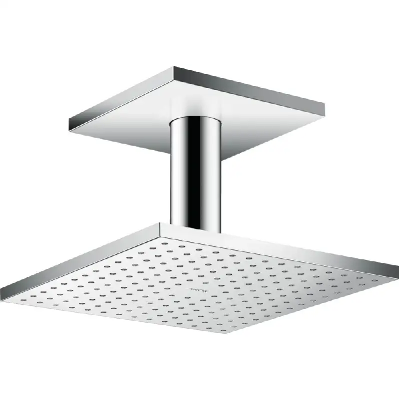 AXOR ShowerSolutions Showerhead 250 Square 2-Jet Ceiling Connection, 1.75 GPM