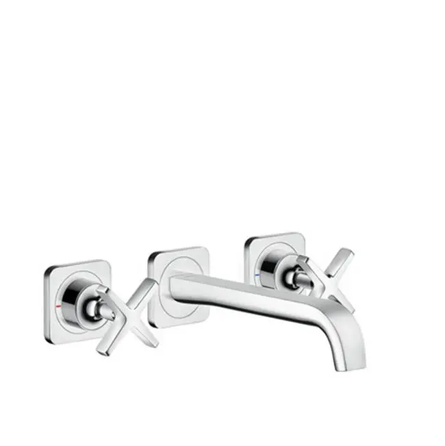 AXOR Citterio E Wall-Mounted Widespread Faucet Trim, 1.2 GPM