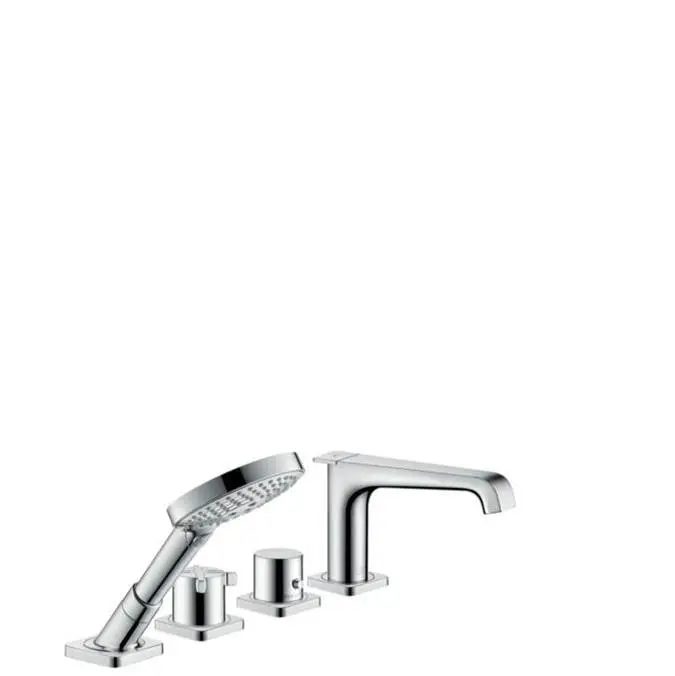 AXOR Citterio E 4-Hole Thermostatic Roman Tub Set Trim with 1.75 GPM Handshower