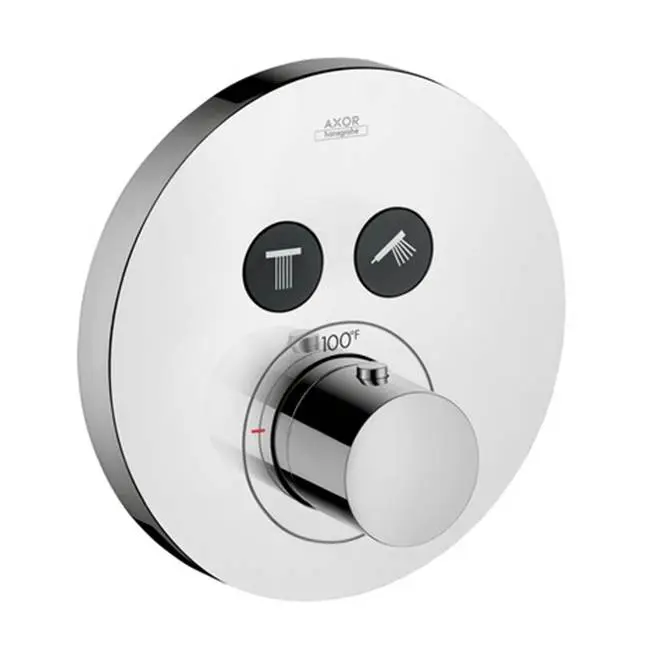AXOR ShowerSelect Thermostatic Trim Round for 2 Functions