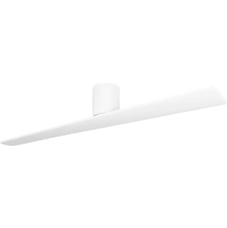 Plank Smart 60" Hugger Ceiling Fan in Matte White