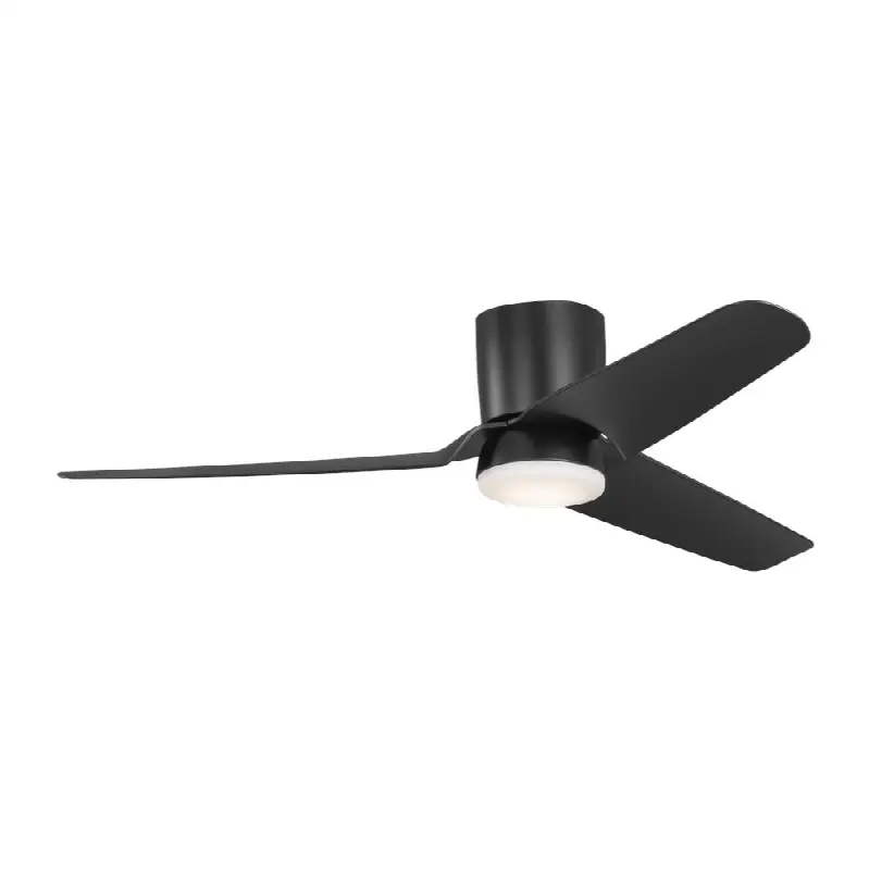 Colgin 56 Hugger LED Ceiling Fan in Midnight Black with Midnight Black Blades and Light Kit