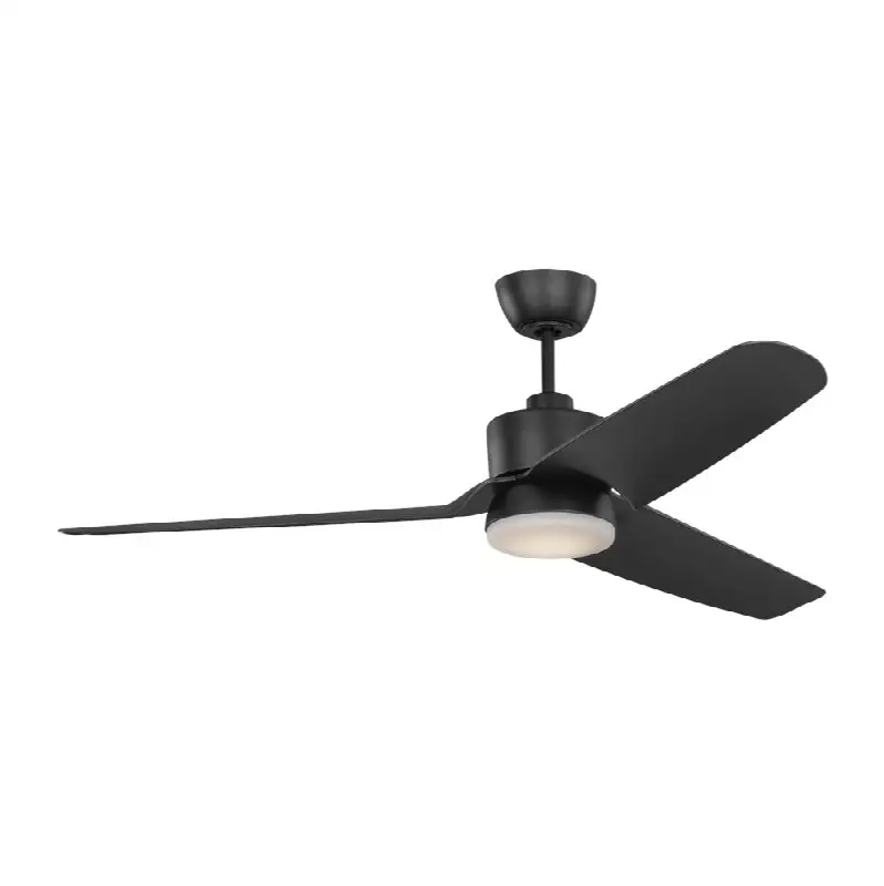 Colgin 56 LED Ceiling Fan in Midnight Black with Midnight Black Blades and Light Kit