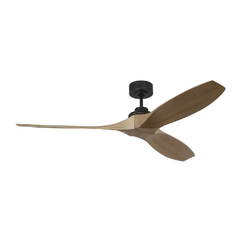 Collins Smart 60 Ceiling Fan in Midnight Black with Natural Honey Blades