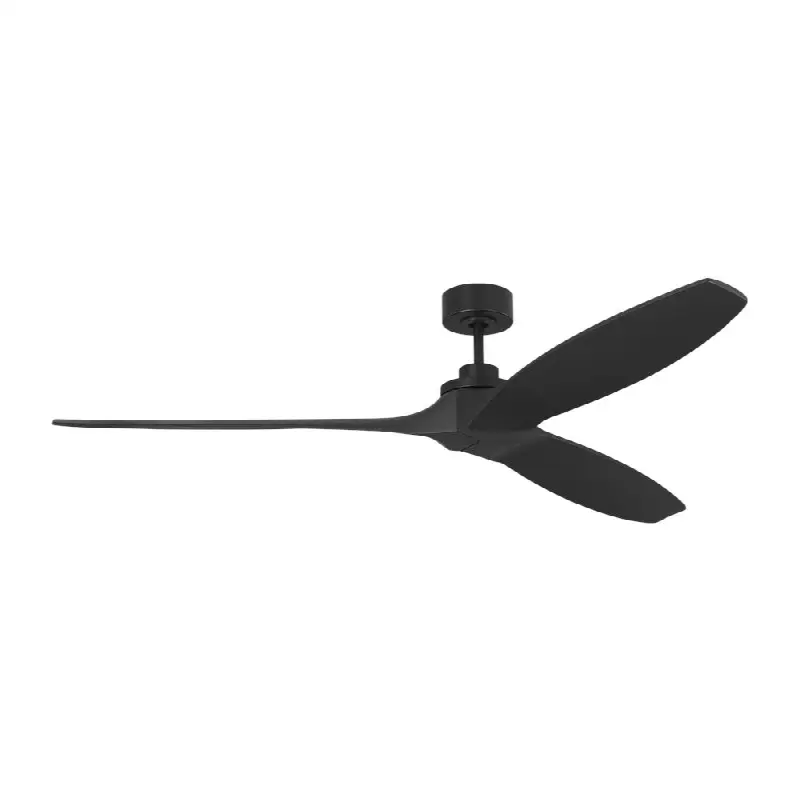 Collins Smart 70 Ceiling Fan in Midnight Black with Midnight Black Blades and Light Kit