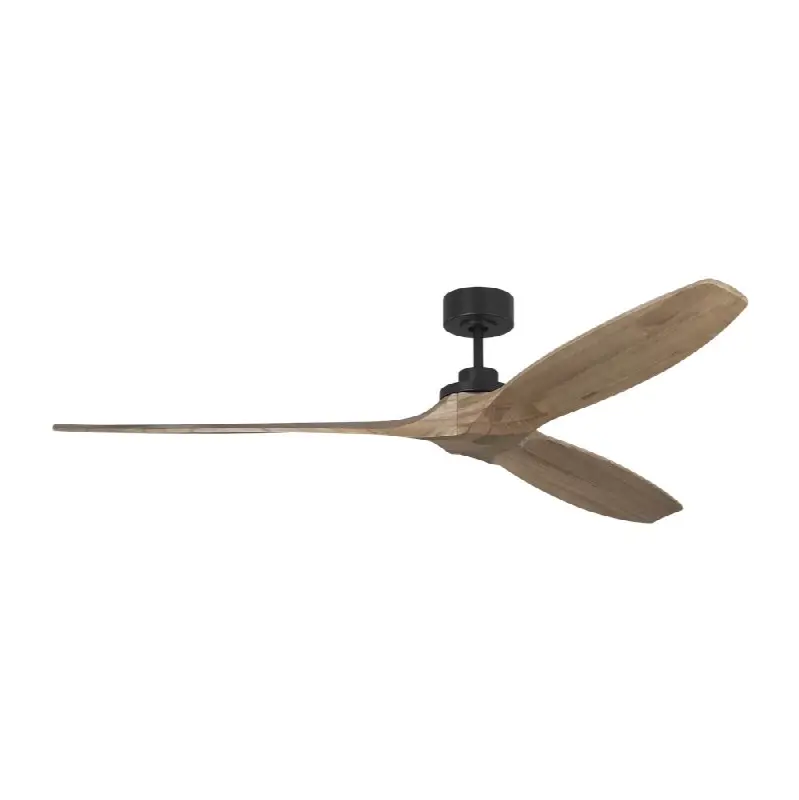 Collins Smart 70 Ceiling Fan in Midnight Black with Natural Honey Blades