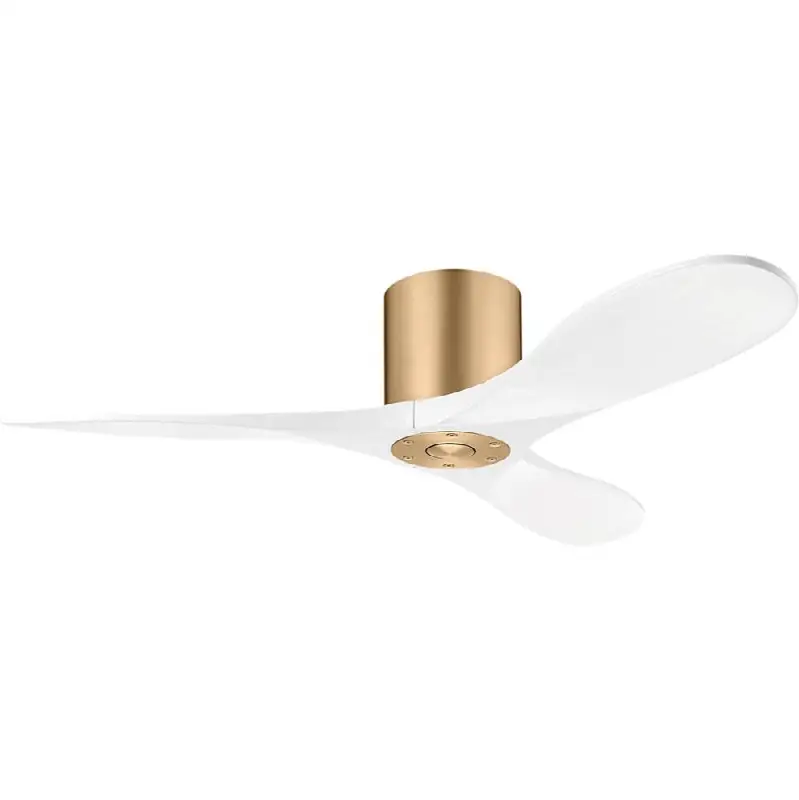 Maverick Smart 44" Hugger Ceiling Fan in Burnished Brass