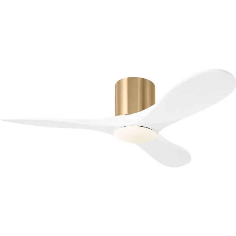 Maverick Smart 44" Hugger LED Ceiling Fan in Burnished Brass