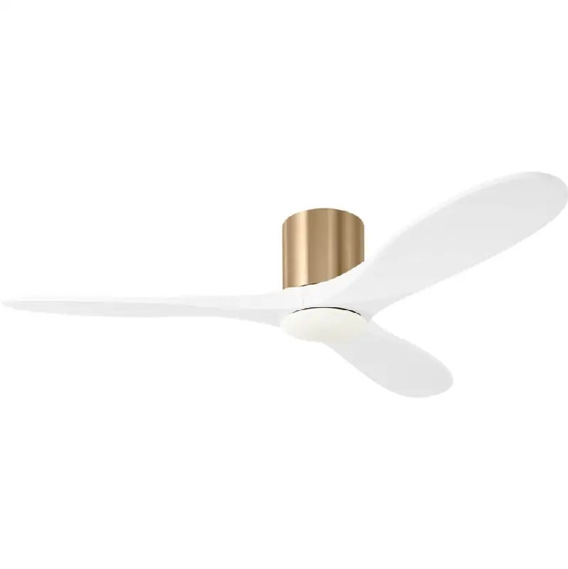 Maverick Smart 52" Hugger LED Ceiling Fan in Burnished Brass