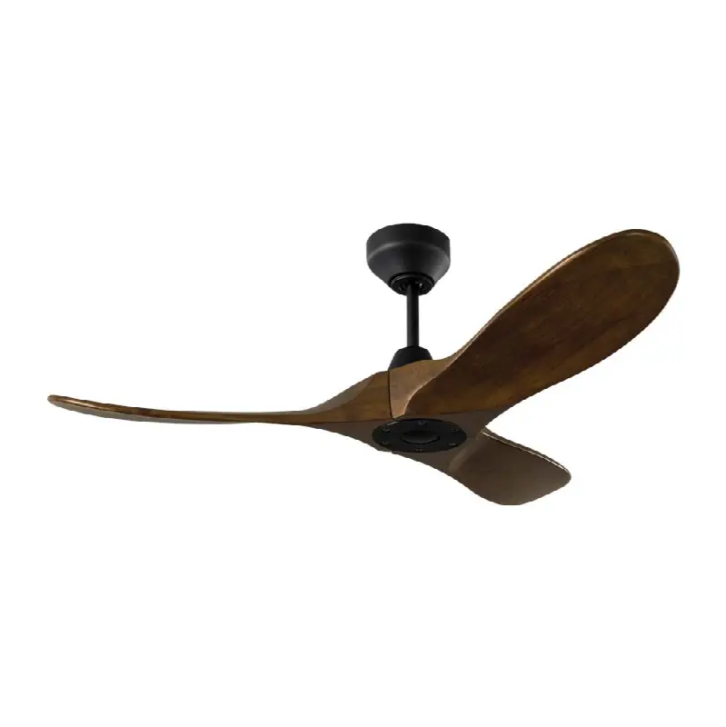 Maverick Smart 44 Ceiling Fan in Midnight Black with Dark Walnut Blades