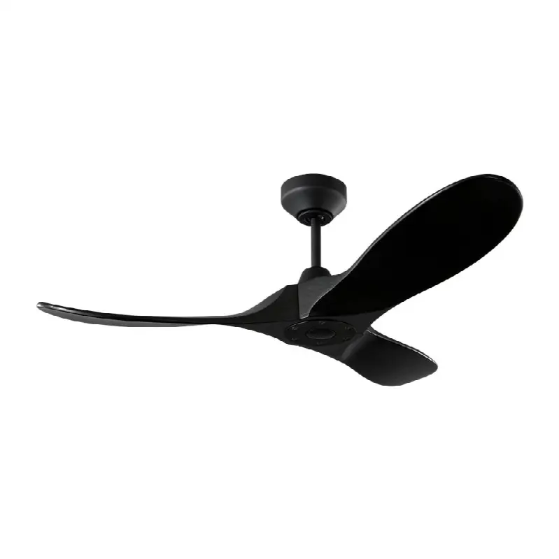 Maverick Smart 44 Ceiling Fan in Midnight Black with Midnight Black Blades and Light Kit