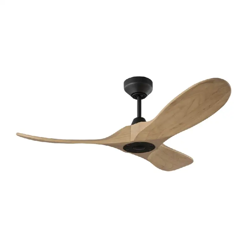 Maverick Smart 44 Ceiling Fan in Midnight Black with Natural Honey Blades