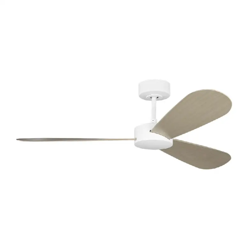 Paddle Smart 52 Ceiling Fan in with White Cerused Oak Blades Matte White