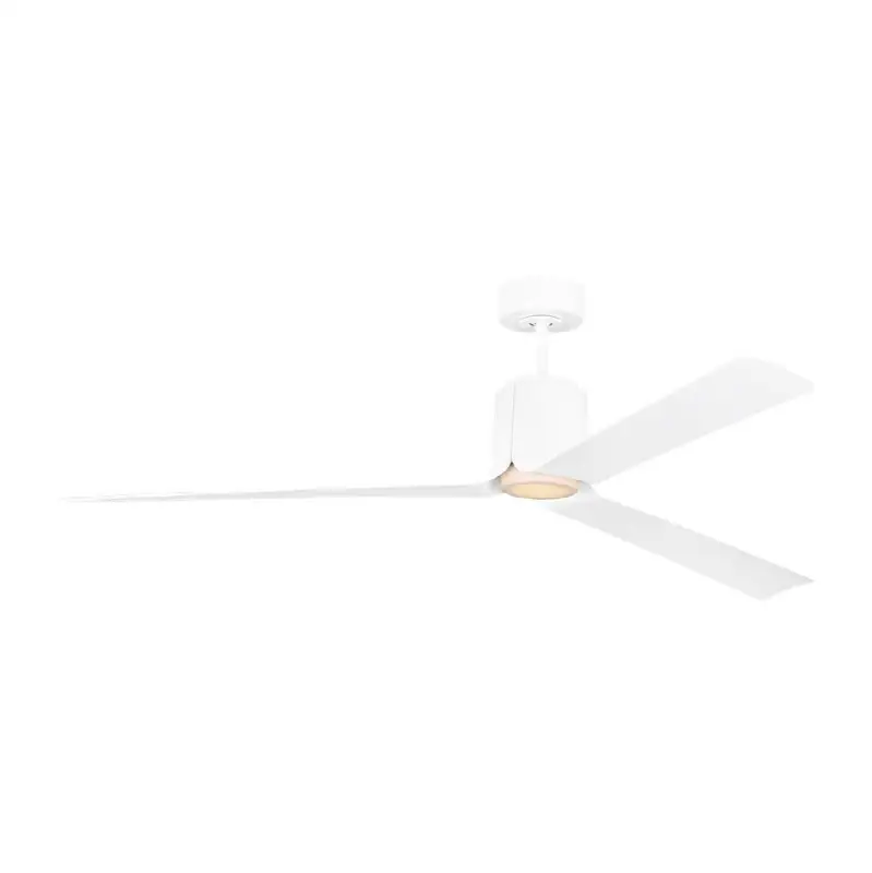 Peel Smart 66 LED Ceiling Fan in Matte White with Matte White Blades and Light Kit