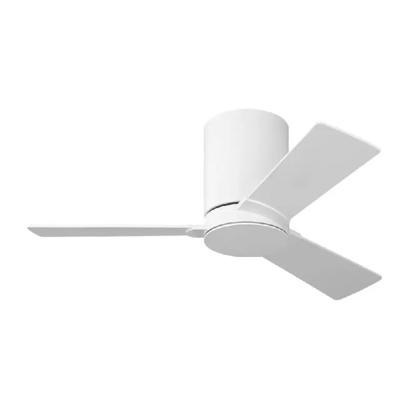 Rozzwn 32 Hugger Ceiling Fan in with Blades Matte White
