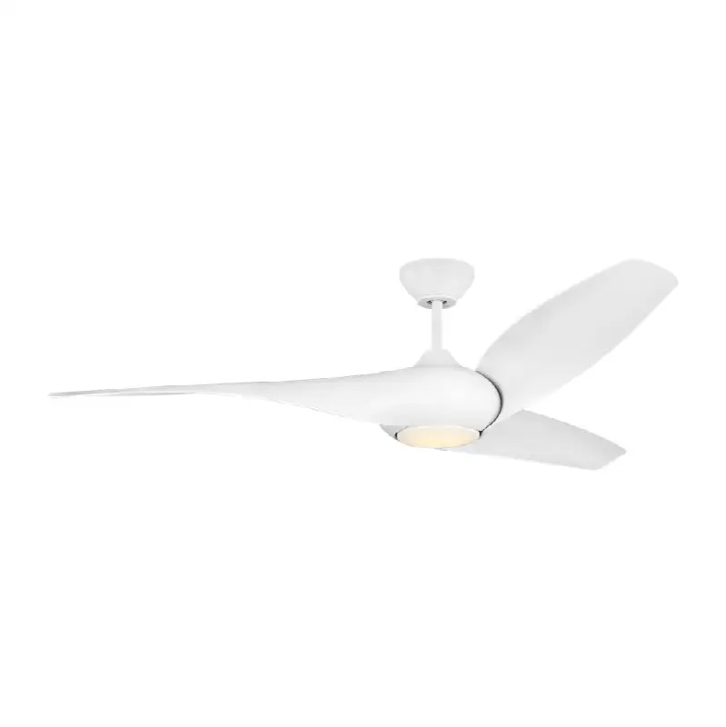 Topan Smart 60 LED Ceiling Fanin Matte White with Matte White Blades and Light Kit