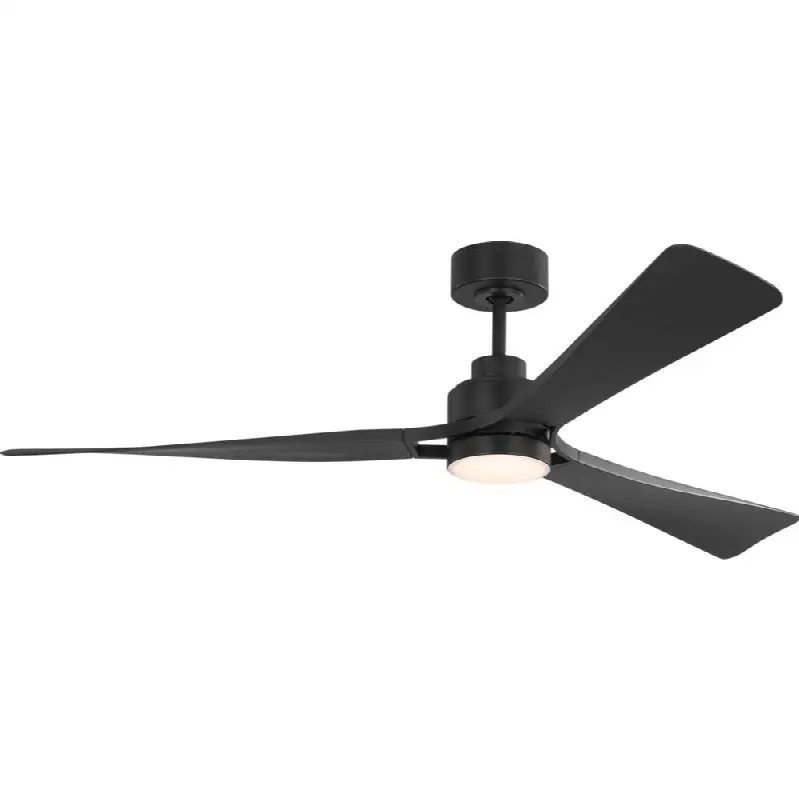 Trillium Smart 60" LED Ceiling Fan in Midnight Black