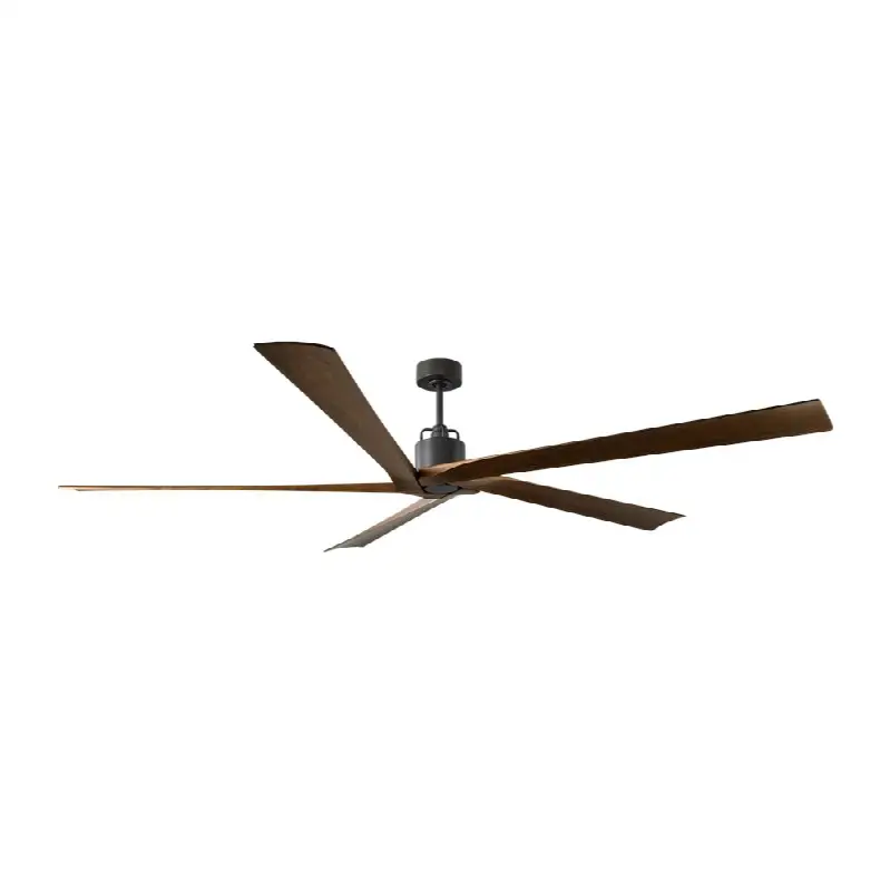 Aspen 84 Ceiling Fan in with Dark Walnut Blades Aged Pewter